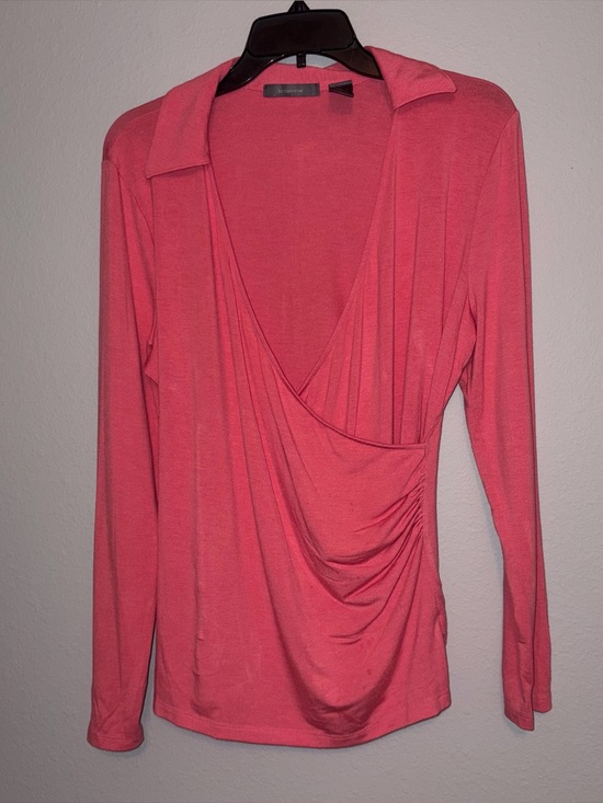 Liz Claiborne Tops - Liz Claiborne Crossover Cinched Top Size L